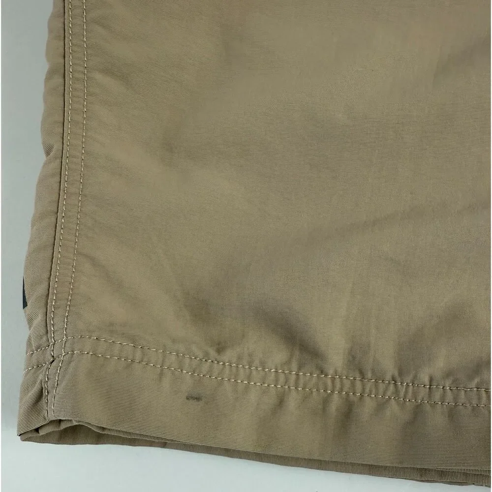The North Face Men's Belted Paramount Trail Shorts Tan Hiking Outdoors Size XL